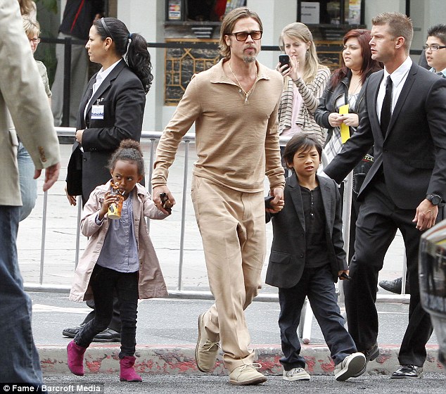 Angelina Jolie And Brad Pitt Children Photos