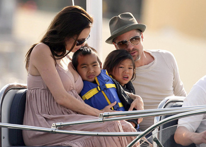 Angelina Jolie And Brad Pitt Children Photos