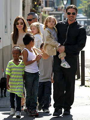 Angelina Jolie And Brad Pitt Family Photos