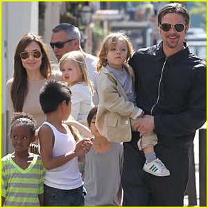 Angelina Jolie And Brad Pitt Kids Pictures