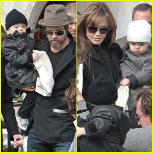 Angelina Jolie And Brad Pitt Twins Pictures