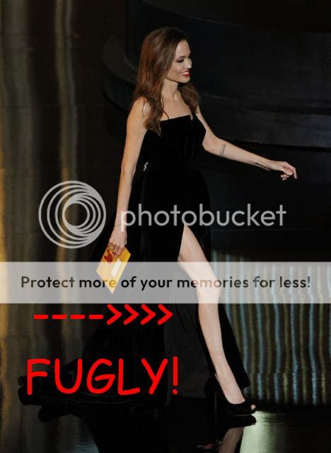 Angelina Jolie Leg Dress