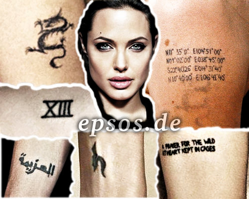 Angelina Jolie Tattoos