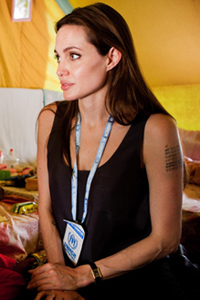 Angelina Jolie Tattoos Arm