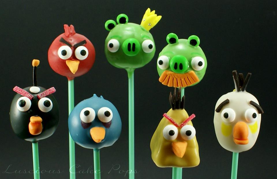 Angry Birds Cake Pops