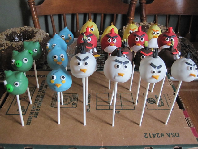 Angry Birds Cake Pops