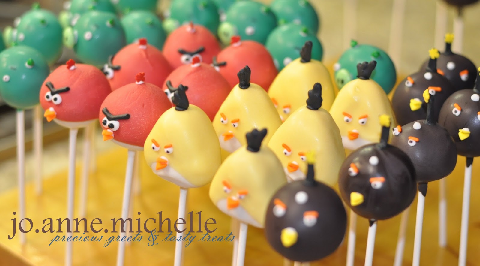 Angry Birds Cake Pops