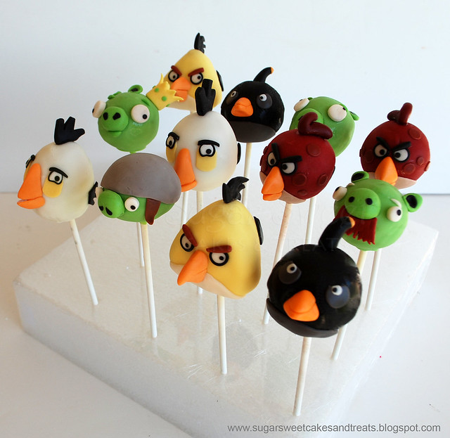 Angry Birds Cake Pops Instructions