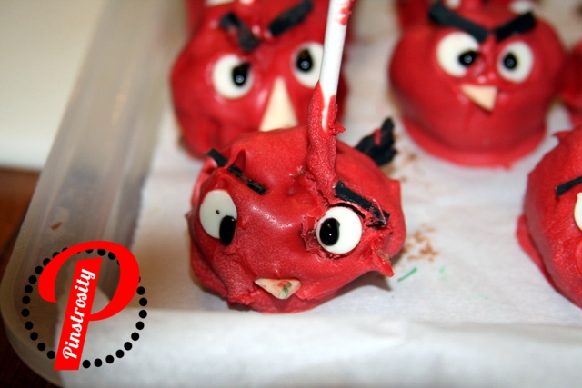 Angry Birds Cake Pops Instructions