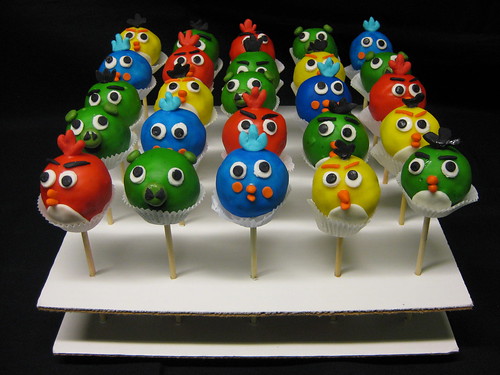 Angry Birds Cake Pops Instructions