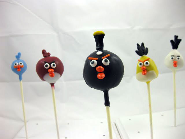 Angry Birds Cake Pops Instructions