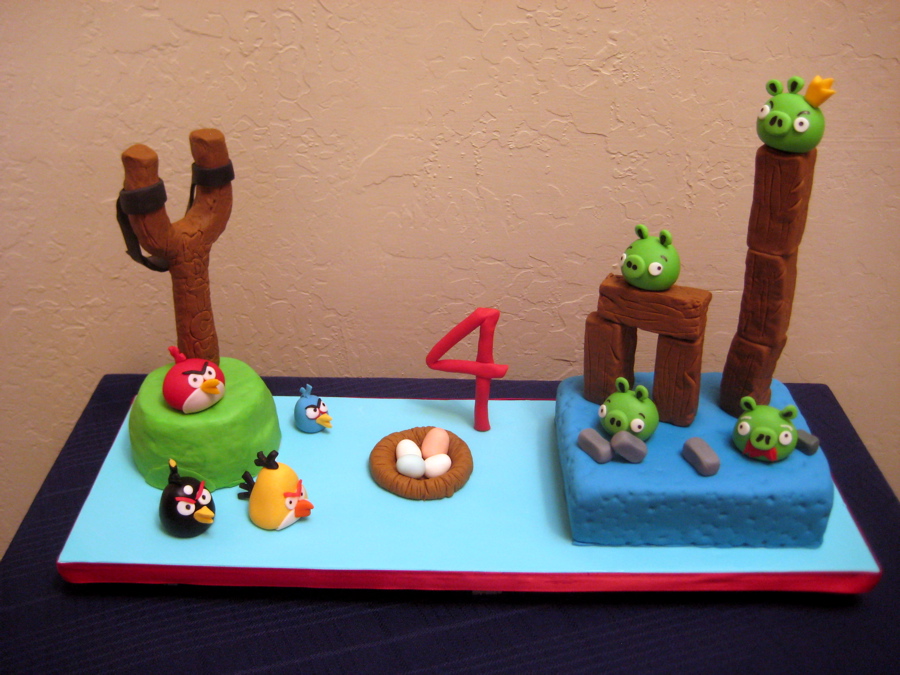 Angry Birds Cake Tutorial