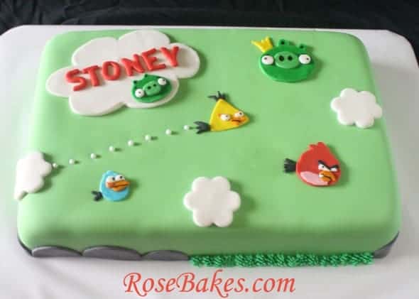 Angry Birds Cake Tutorial