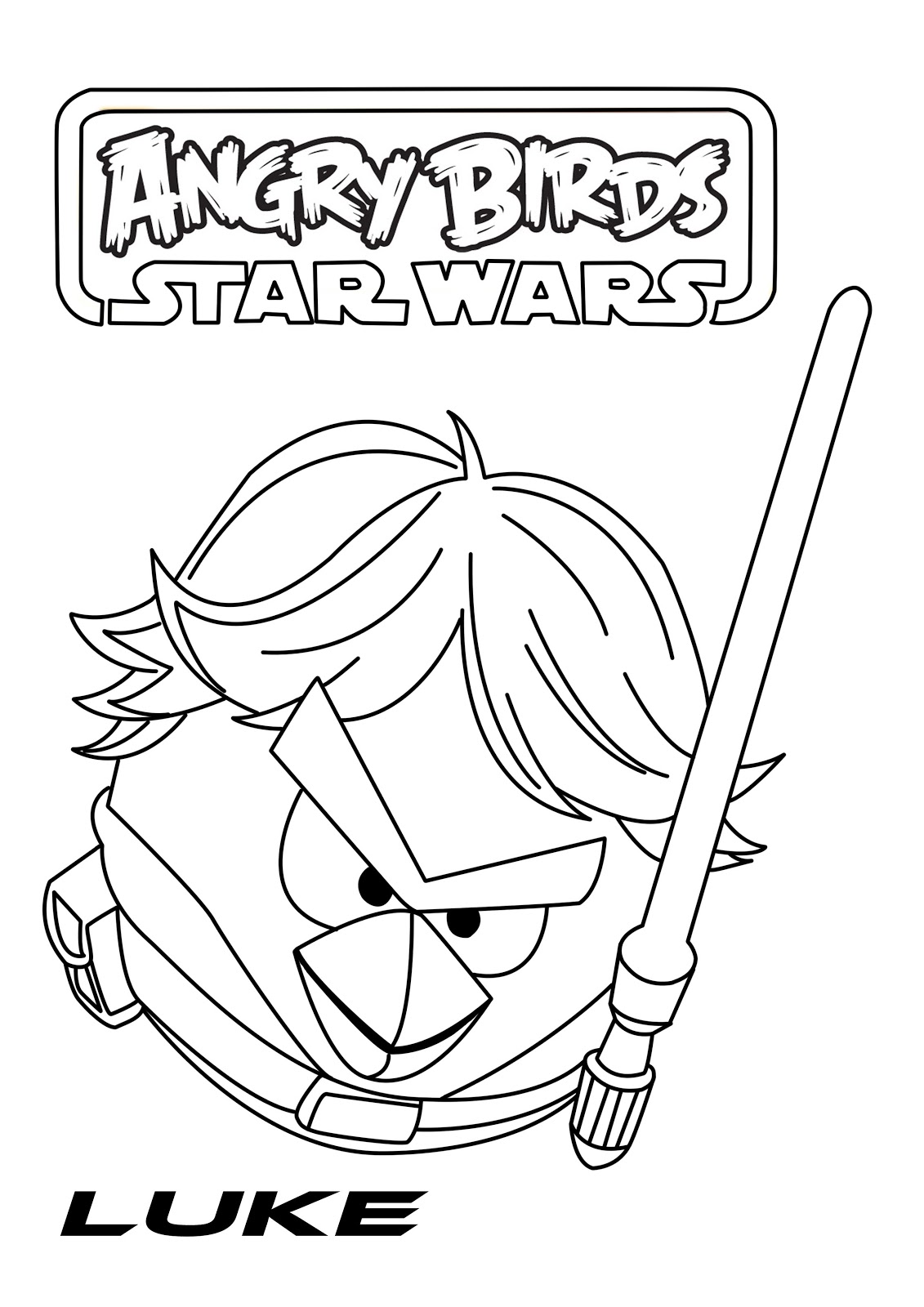 Angry Birds Coloring Pages