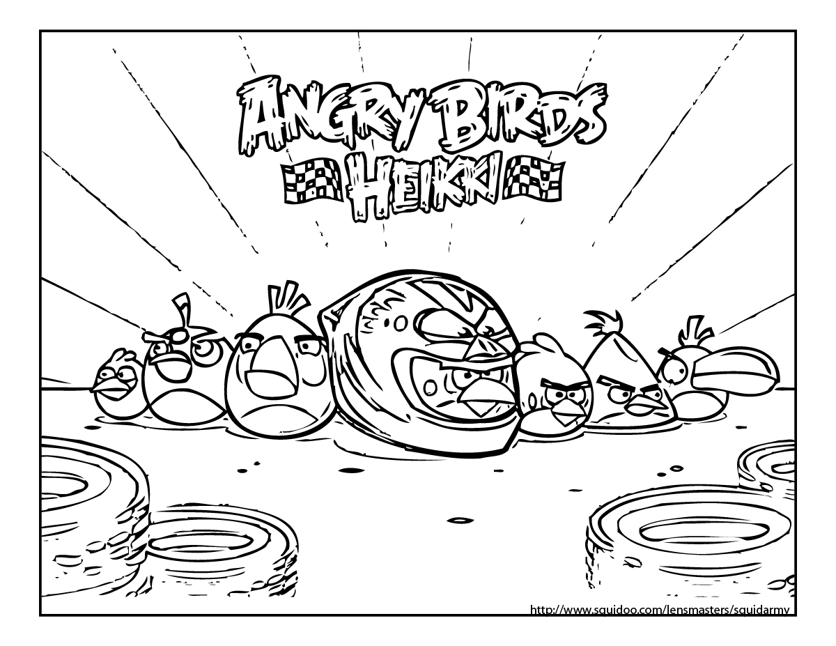 Angry Birds Coloring Pages