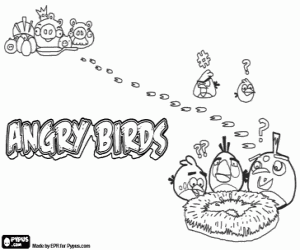 Angry Birds Coloring Pages