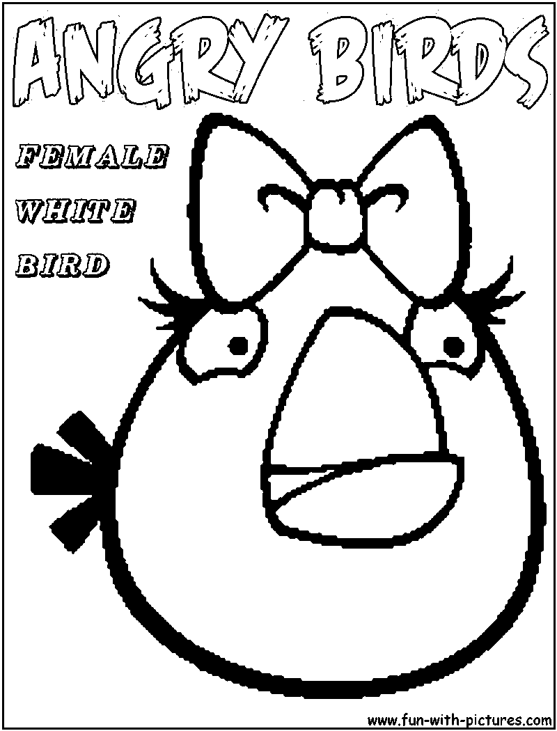 Angry Birds Coloring Pages Christmas