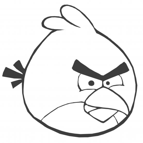 Angry Birds Coloring Pages For Kids