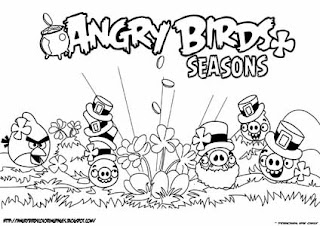 Angry Birds Coloring Pages For Kids