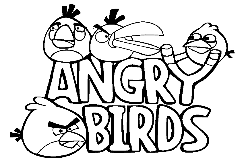 Angry Birds Coloring Pages Printable