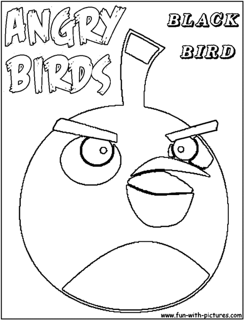 Angry Birds Coloring Pages Space