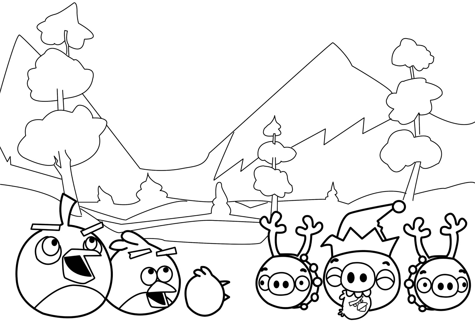 Angry Birds Coloring Pages To Print