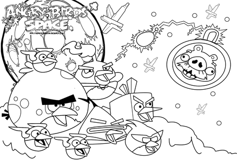 Angry Birds Coloring Pages To Print