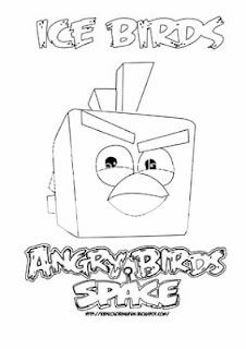 Angry Birds Space Coloring Pages For Kids Printable