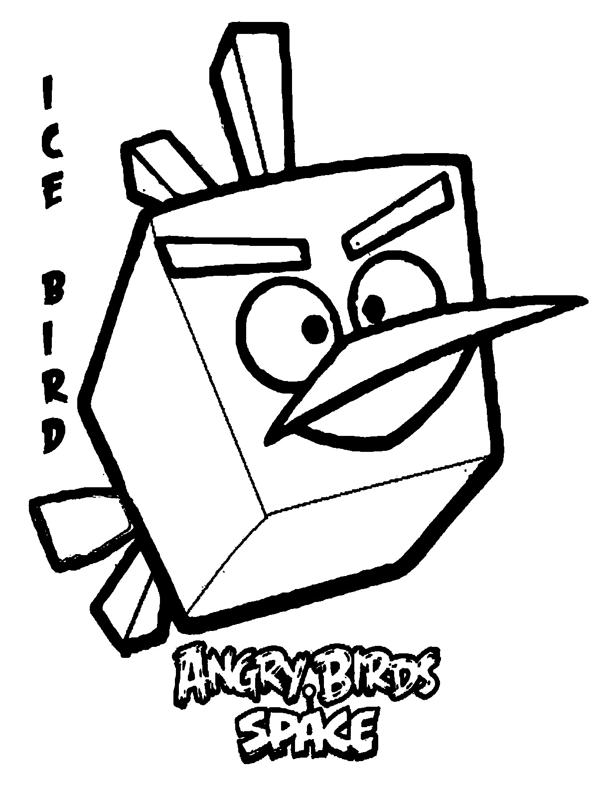 Angry Birds Space Coloring Pages For Kids Printable