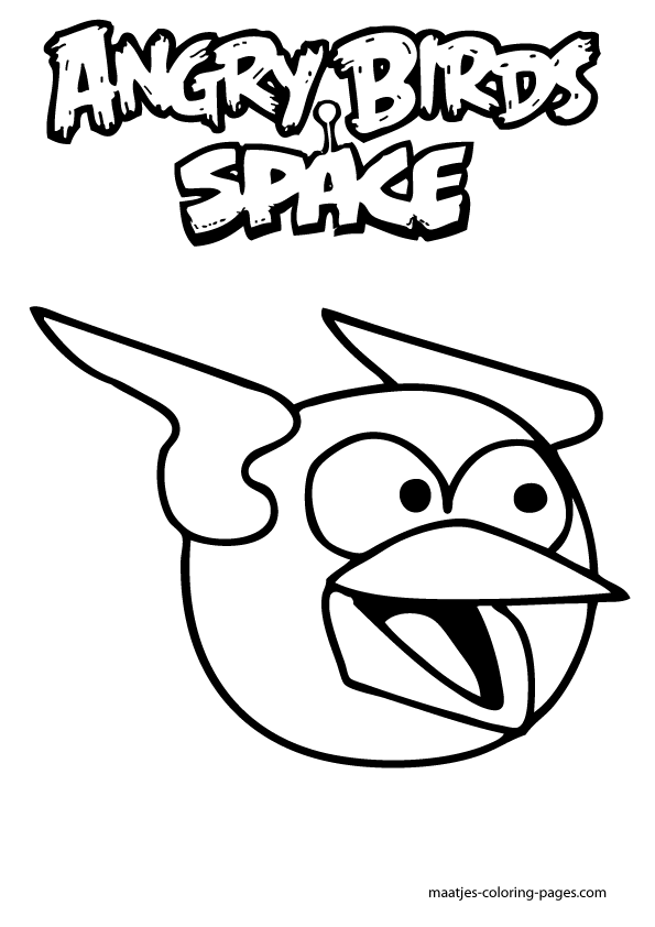 Angry Birds Space Coloring Pages Printable