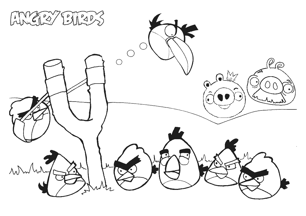 Angry Birds Space Coloring Pages Printable