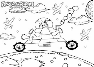 Angry Birds Space Coloring Pages To Print