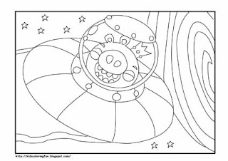 Angry Birds Space Coloring Pages To Print