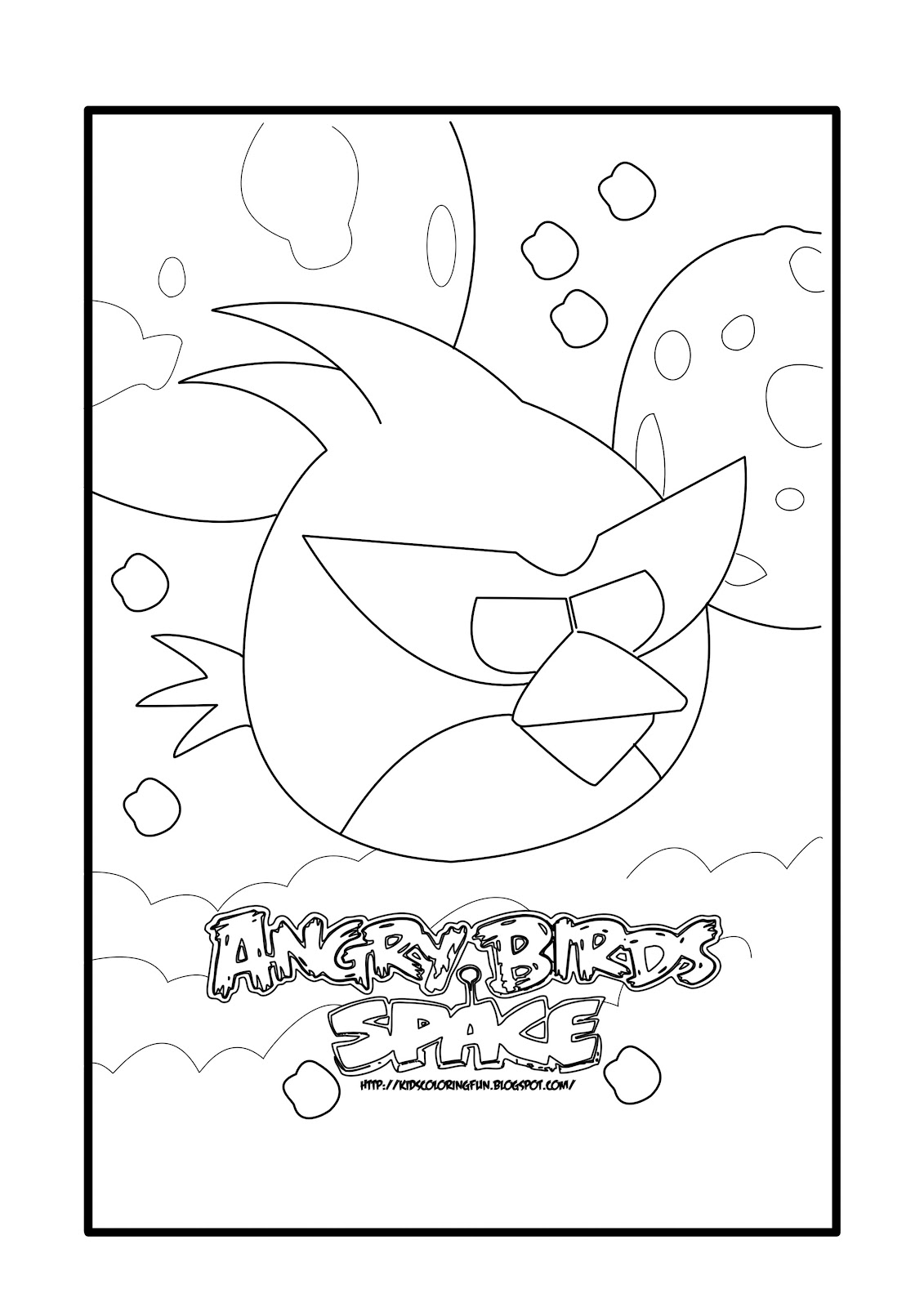 Angry Birds Space Coloring Pages To Print