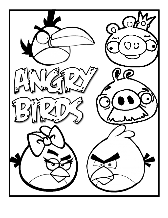 Angry Birds Space Ice Bird Coloring Pages