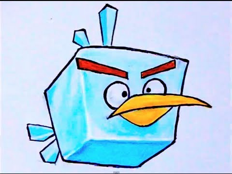 Angry Birds Space Ice Bird Drawing