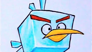 Angry Birds Space Ice Bird Drawing