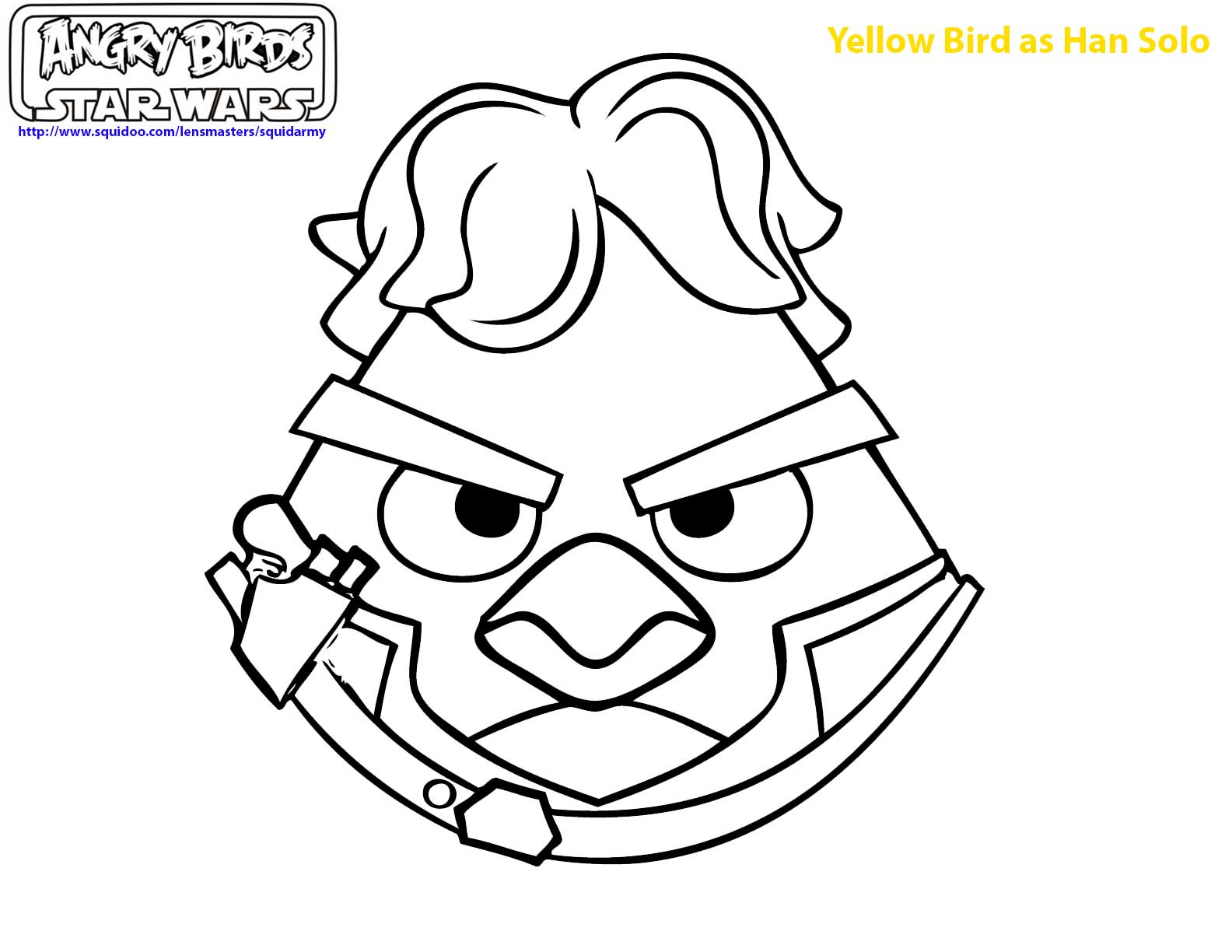 Angry Birds Star Wars Coloring Pages Printable