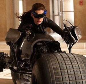 Anne Hathaway Catwoman Bike