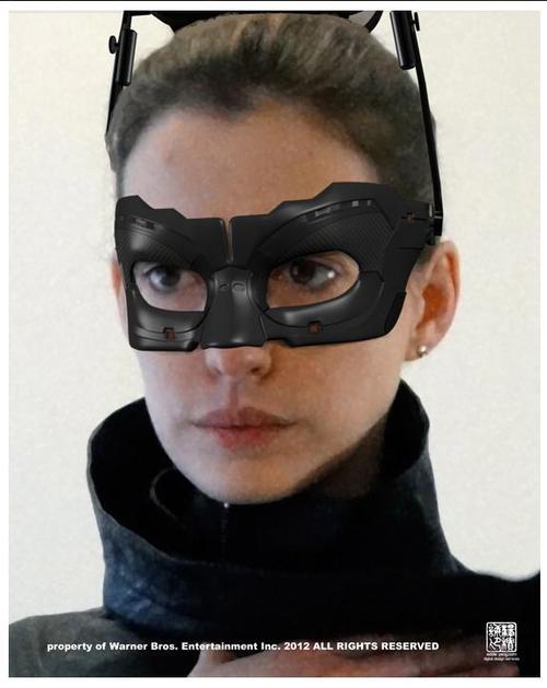 Anne Hathaway Catwoman Mask