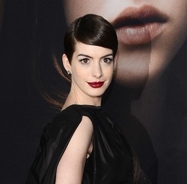 Anne Hathaway Flashes Camera