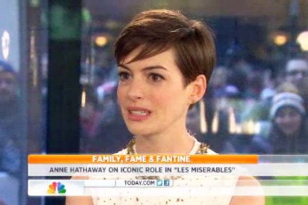 Anne Hathaway Flashes Camera