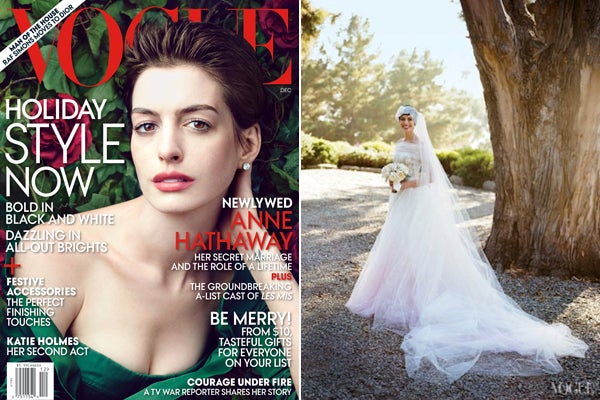 Anne Hathaway Wedding Gown