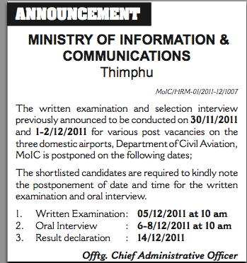 Announcement Examples For Schools