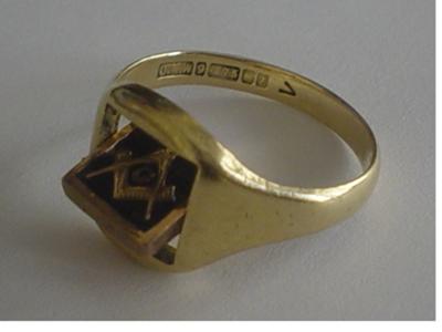 Antique Freemason Ring