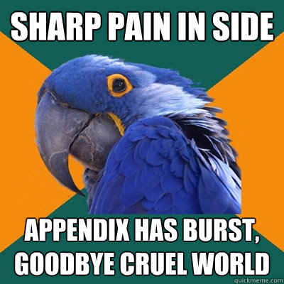 Appendix Burst Pain