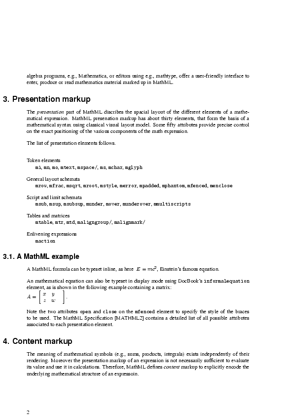 Appendix Example Page