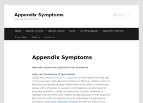 Appendix Pain Symptoms In Women