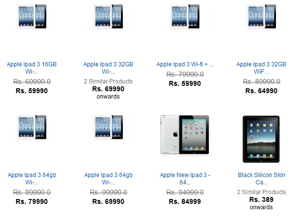 Apple Ipad 3 16gb Wifi Price In India