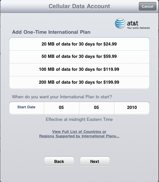 Apple Ipad 3g Plans